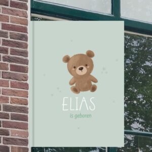 Birth sign window | Teddy bear